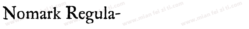 Nomark Regula字体转换